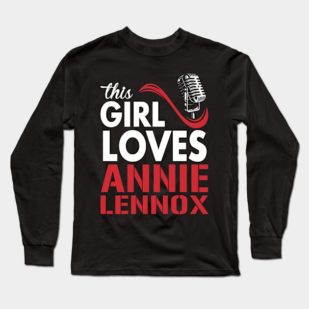 This Girl Loves Annie Long Sleeve T-Shirt by Crazy Cat Style